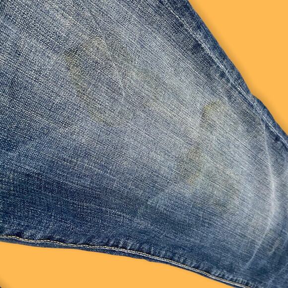 7 For All Mankind Standard Straight Leg Medium Wash Denim Cotton Blue Jeans 31 - Picture 5 of 9